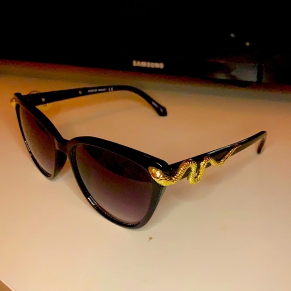 ISO Foster Grant Gold Snake Sunglasses
